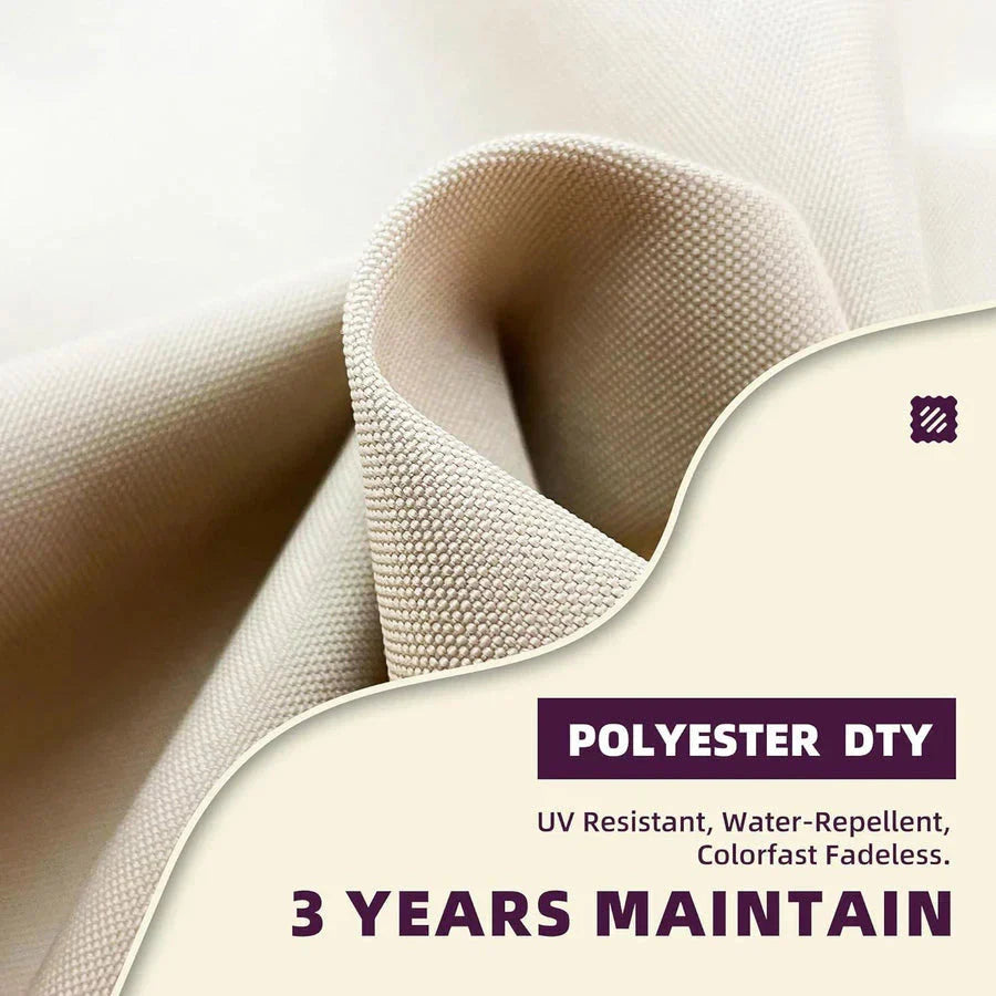 PURPLE LEAF Double Top Square Aluminium Umbrellas in Wood Color