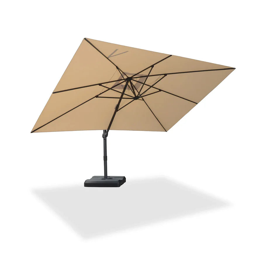 PURPLE LEAF Stepless Tilt Cantilever Umbrella Affordable Outdoor Patio Umbrella