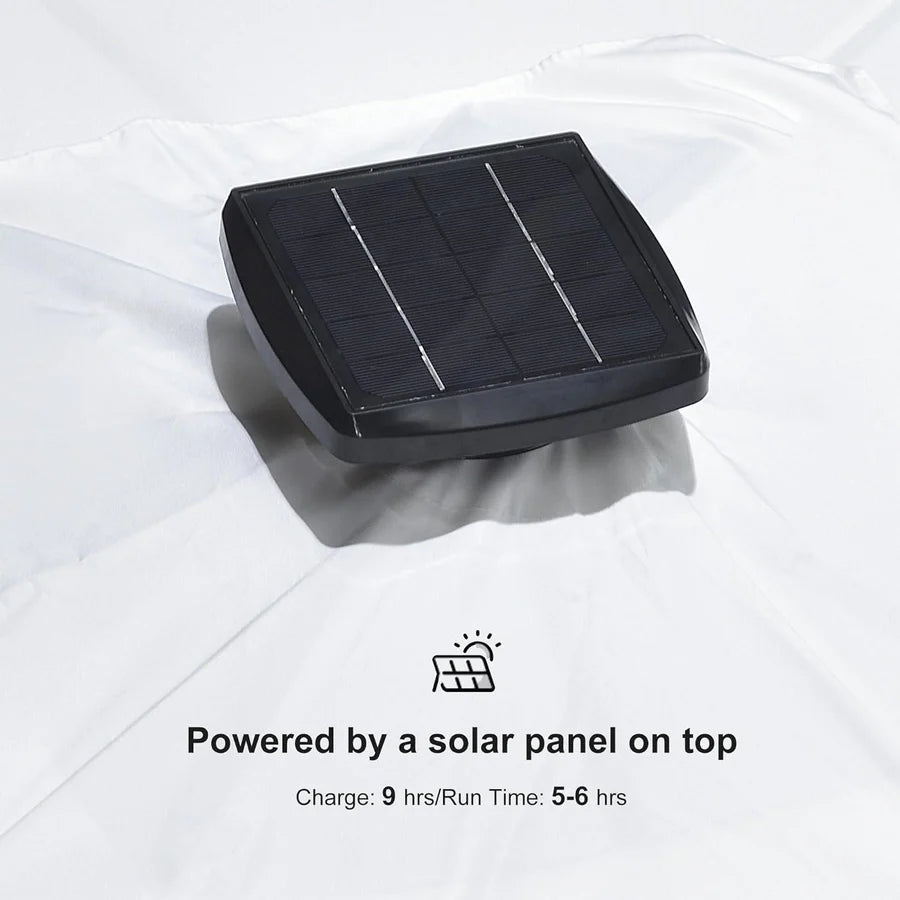 PURPLE LEAF LED Economical 3M Patio Umbrellas Outdoor Umbrella with Lights