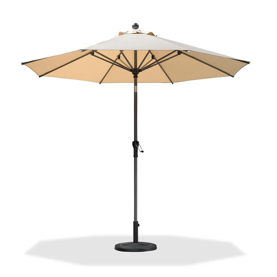 PURPLE LEAF Crank and Tilt Table Umbrella Outdoor Patio Market Umbrella with Visible Hand Crank System