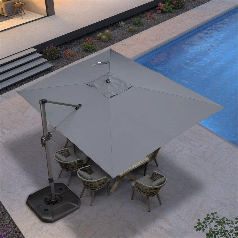 PURPLE LEAF Affordable Patio Umbrella Square and Rectangular Cantilever Umbrella