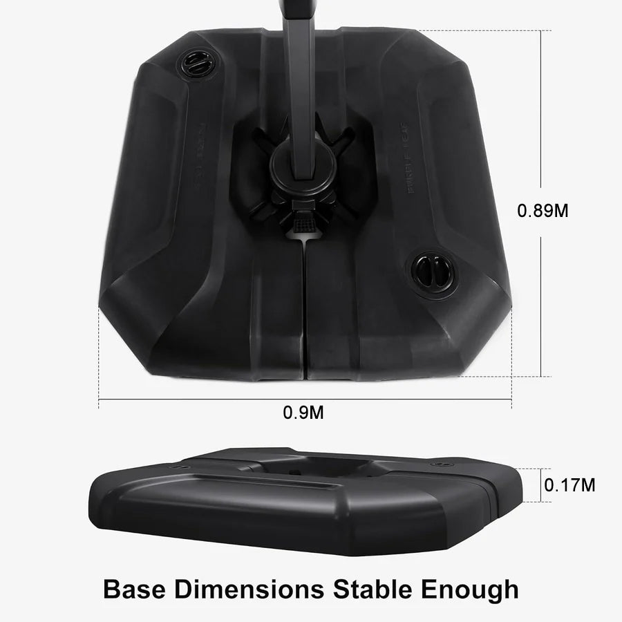 PURPLE LEAF Affordable Patio Umbrella Base ZYAE04BSSBL-150-NEW