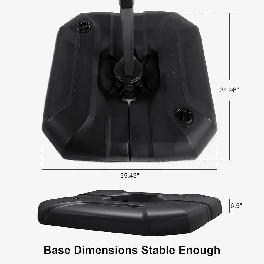 PURPLE LEAF Affordable Patio Umbrella Base ZYAE04BSSBL-150-NEW