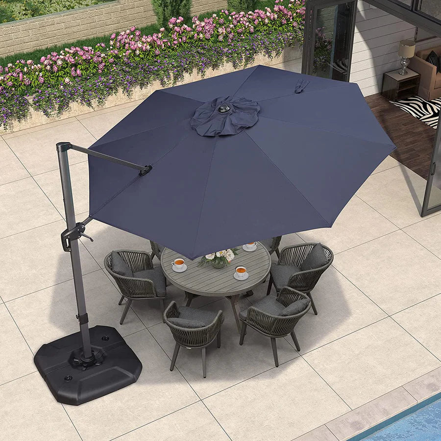 PURPLE LEAF Affordable Patio Umbrella Base ZYAE04BSSBL-150-NEW